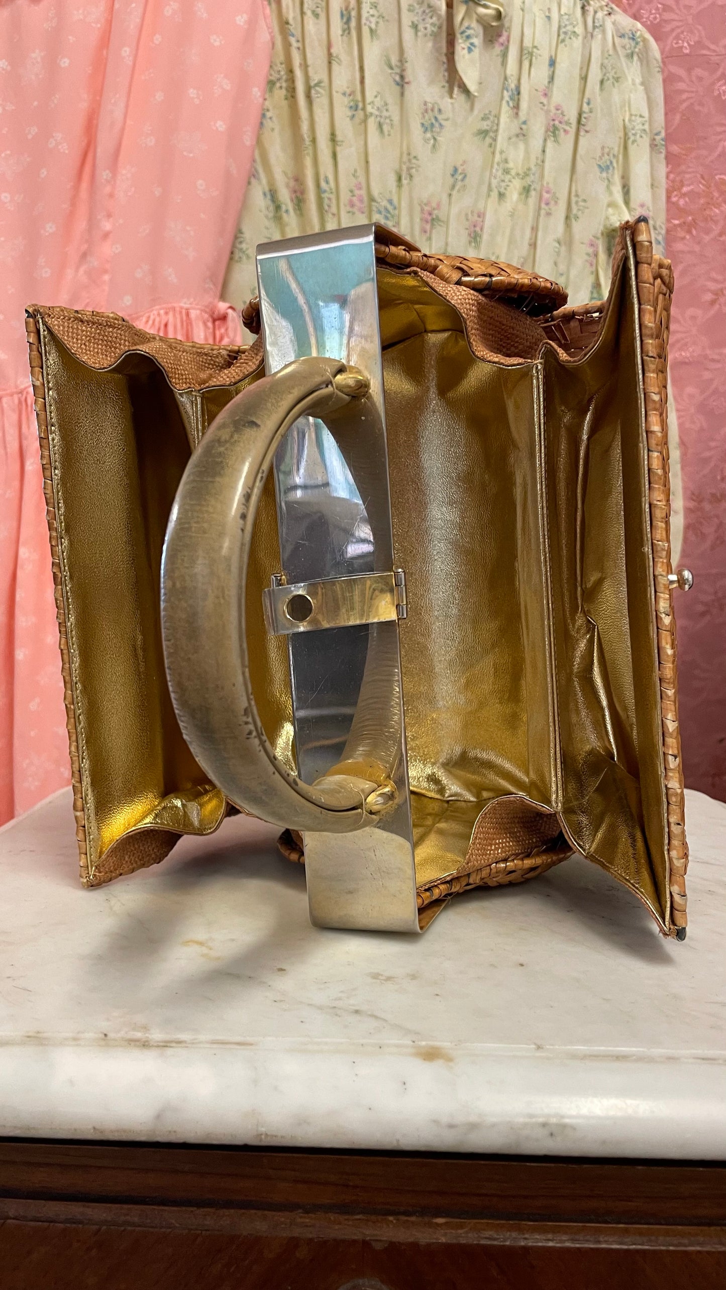 Borsa in midollino anni 50/60