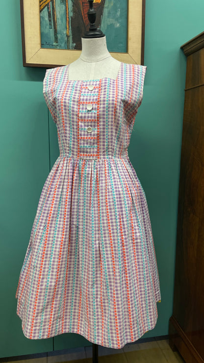 Sundress in cotone anni 50 sartoriale