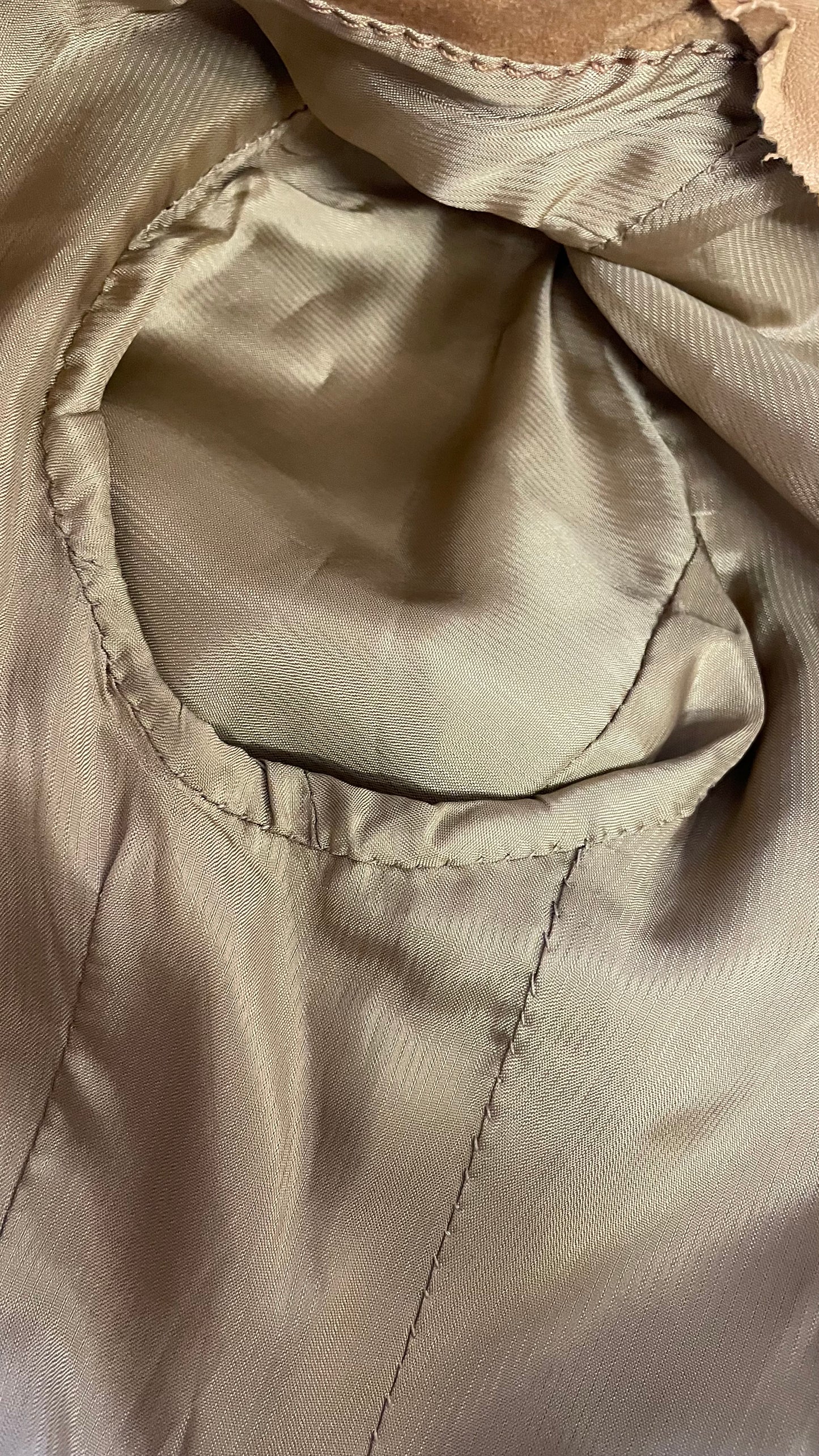 Giacca anni 70 scamosciata tg.Xs - pelletteria di lusso