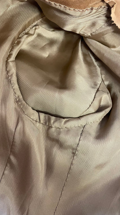 Giacca anni 70 scamosciata tg.Xs - pelletteria di lusso