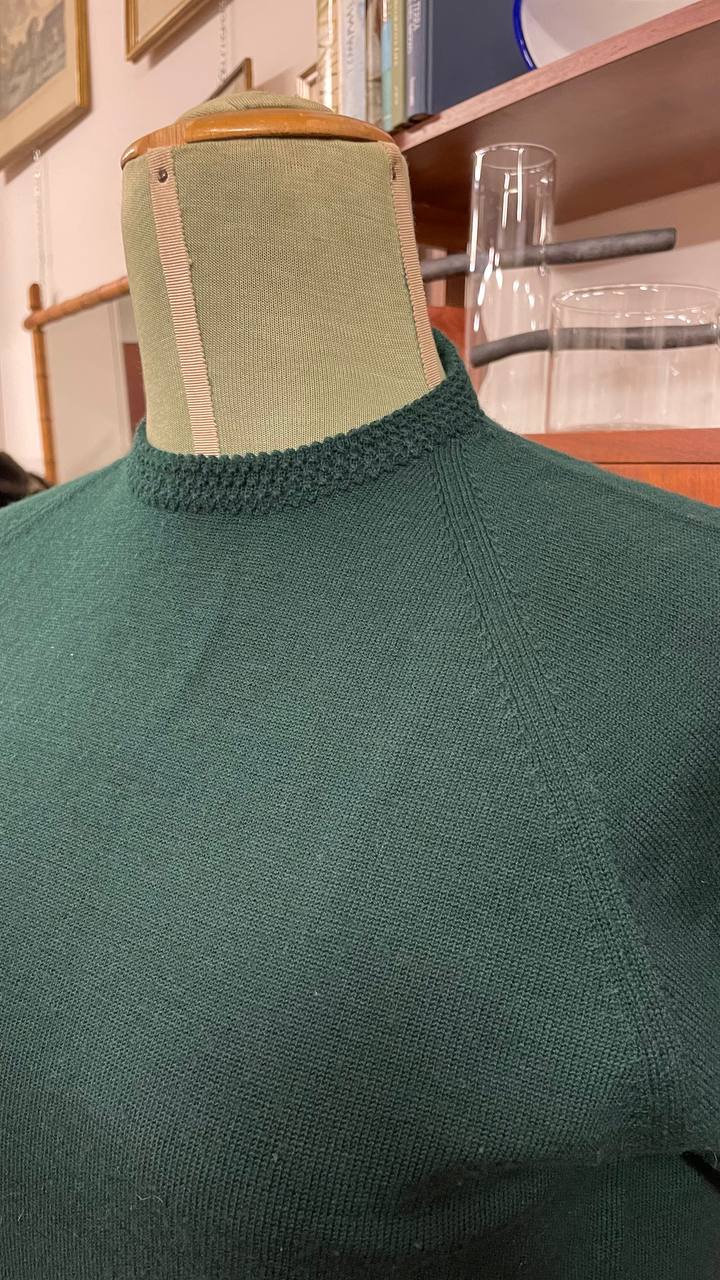 Twin Set anni 60 in lana verde scuro - tg.46