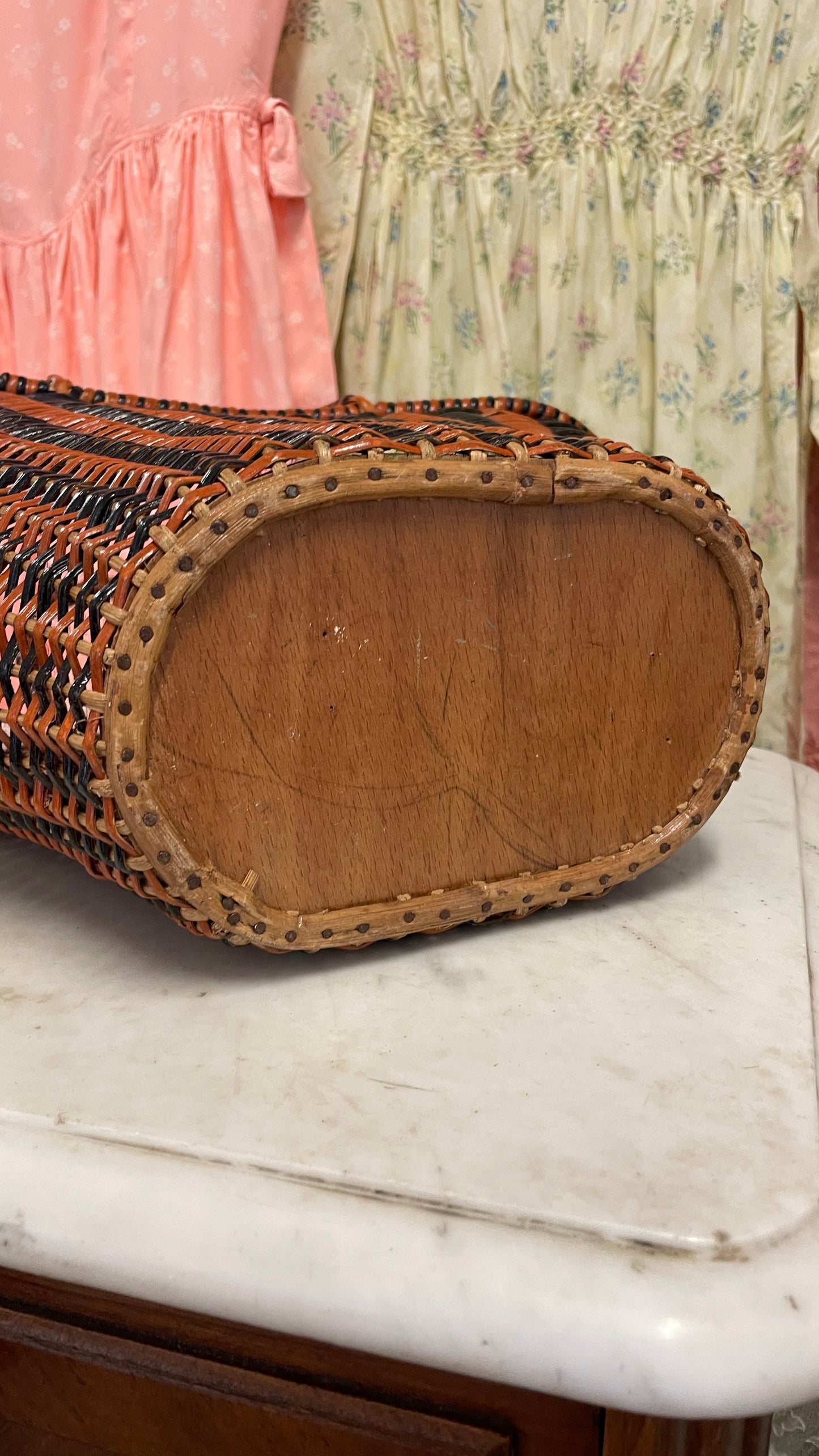 Cestino/borsetta in midollino anni 40/50