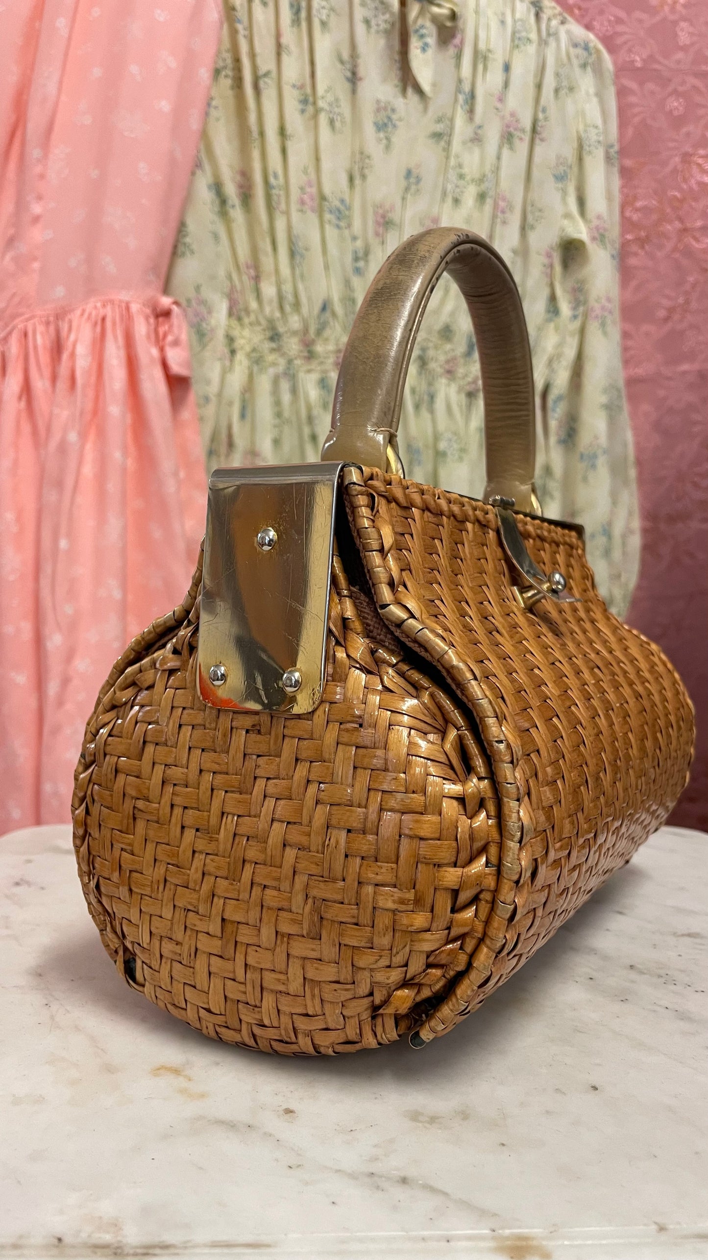Borsa in midollino anni 50/60