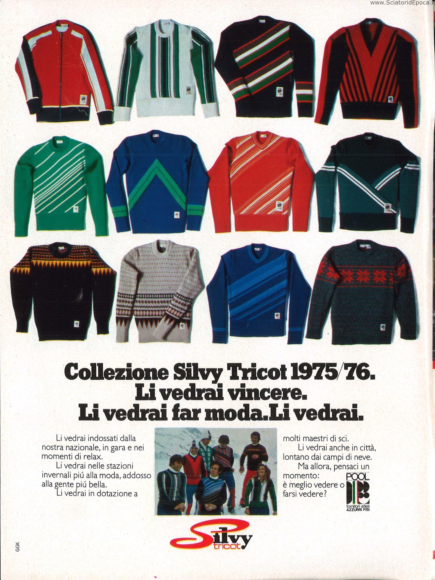 Raro maglione da sci Silvy Tricot tg.S/M