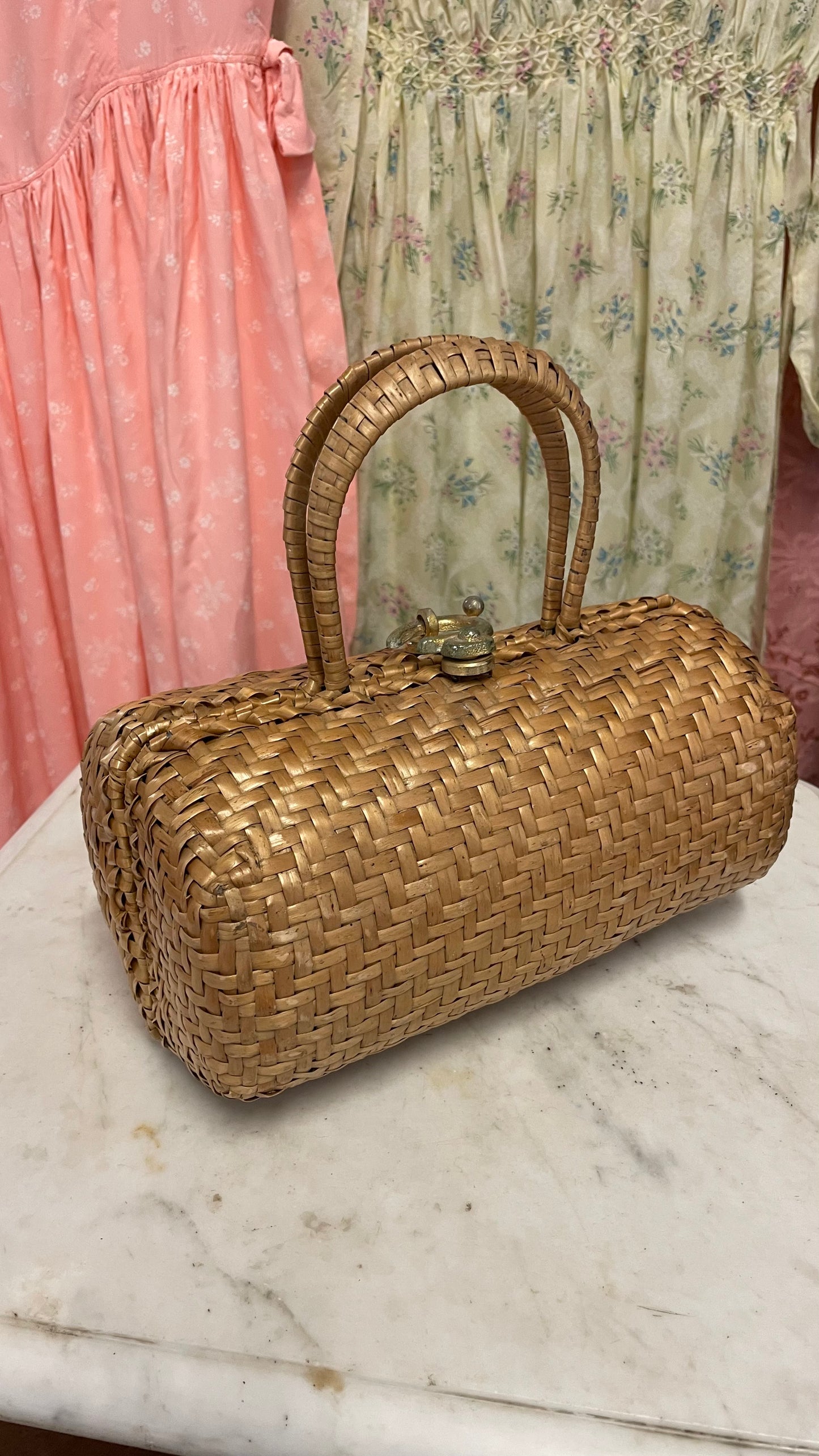 Borsa in midollino primi anni 50