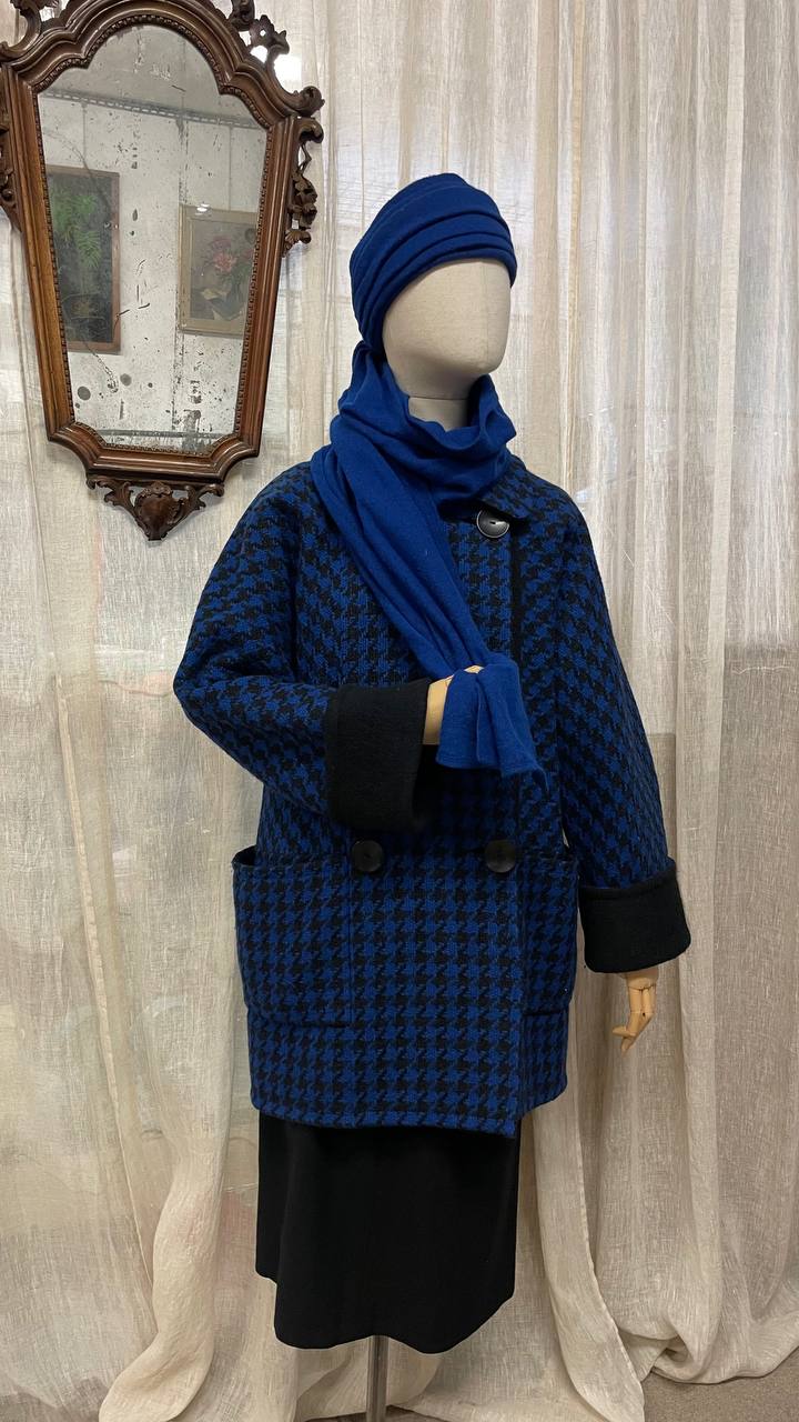 Cappotto anni 80 in lana super fine di Alpaca - Lanerie Colombo - tg.46/48