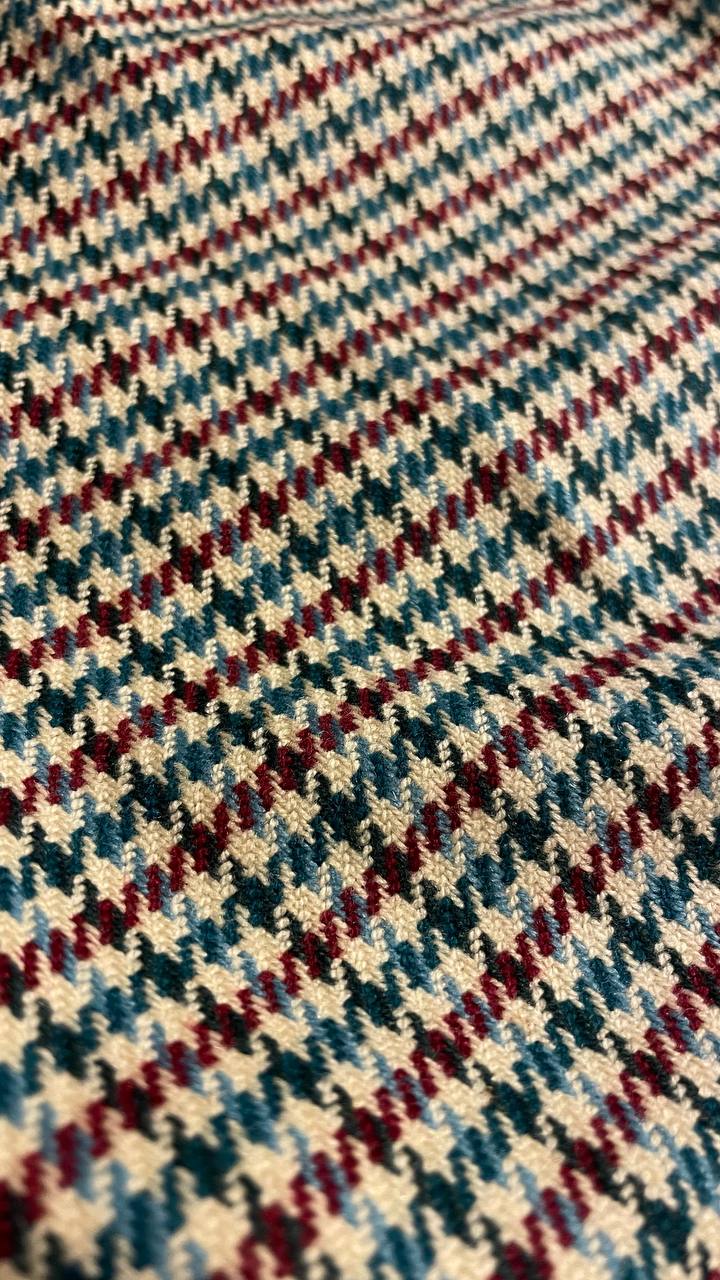 Gonna anni 80 in lana motivo pied de poule - tg.46