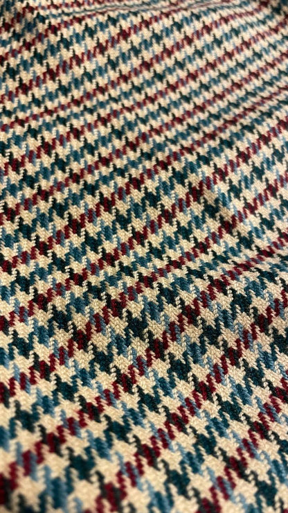 Gonna anni 80 in lana motivo pied de poule - tg.46