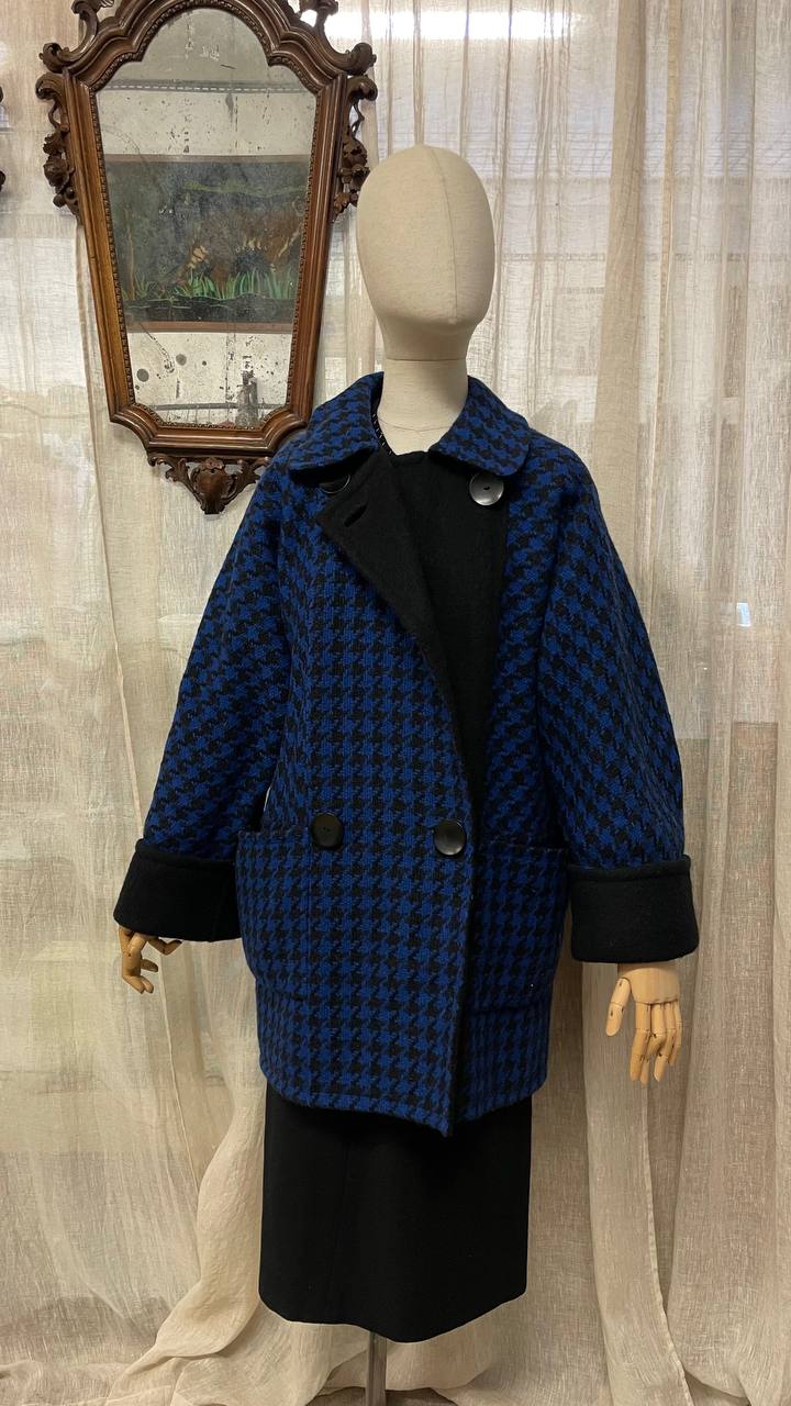 Cappotto anni 80 in lana super fine di Alpaca - Lanerie Colombo - tg.46/48