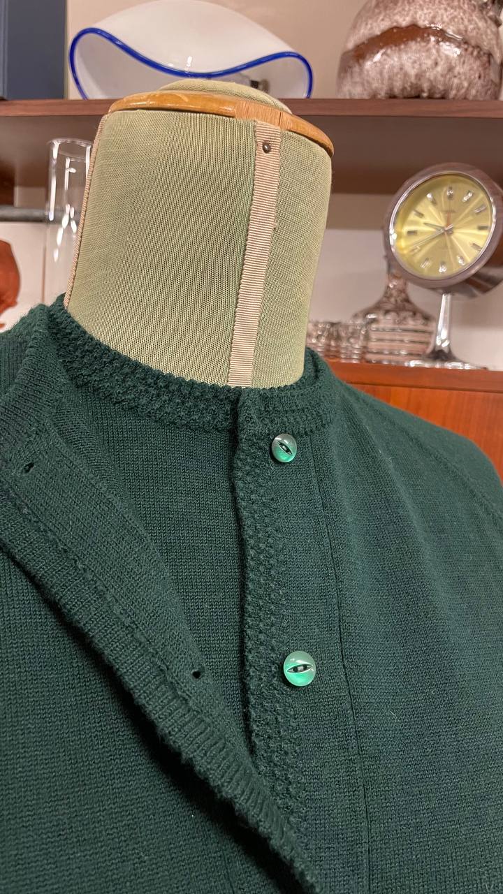 Twin Set anni 60 in lana verde scuro - tg.46