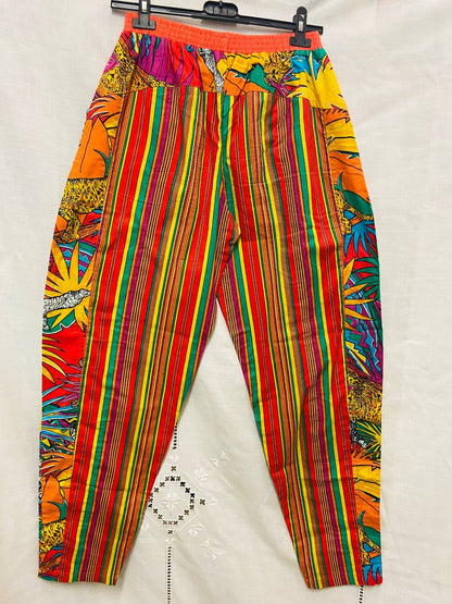 Pantalone 100% fCotone fantasia jungle - 80s
