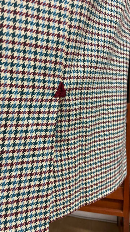 Gonna anni 80 in lana motivo pied de poule - tg.46