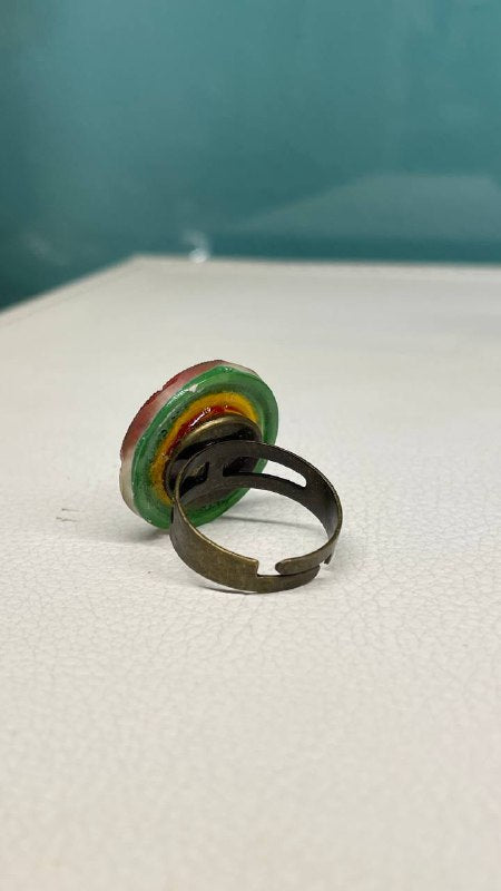 Anello con bottone anni 20/30 cecoslovacco - nr.09