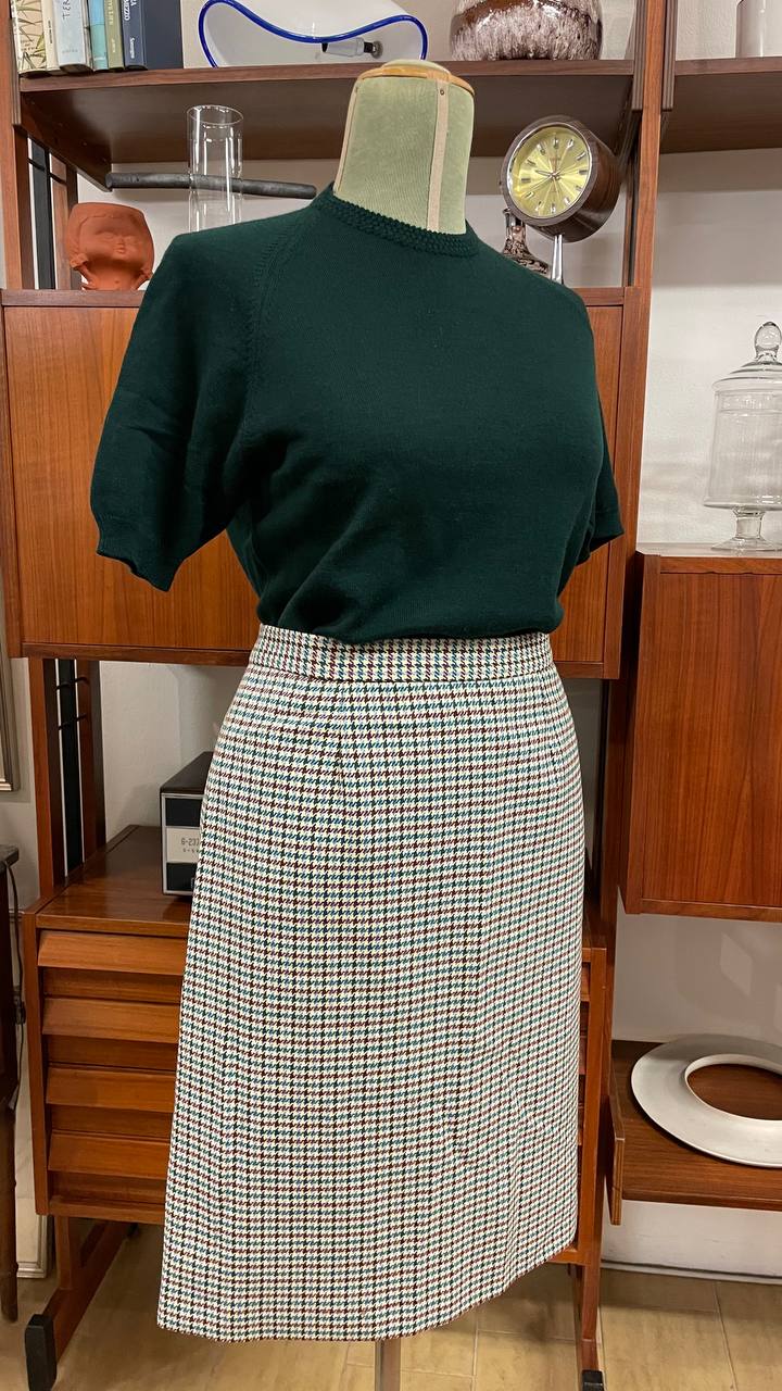 Twin Set anni 60 in lana verde scuro - tg.46