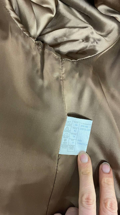 Cappottino anni 80 in lana col.cammello - tg.46