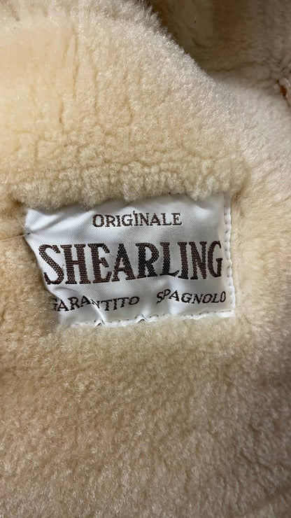 Montone primi 90s shearling - scamosciato  tg.48/50