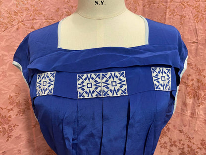 Abito 80s does 20s - seta blu tg.52