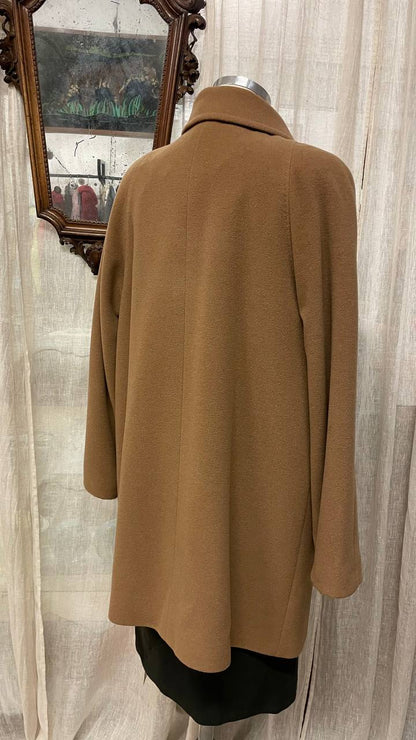Cappottino anni 80 in lana col.cammello - tg.46