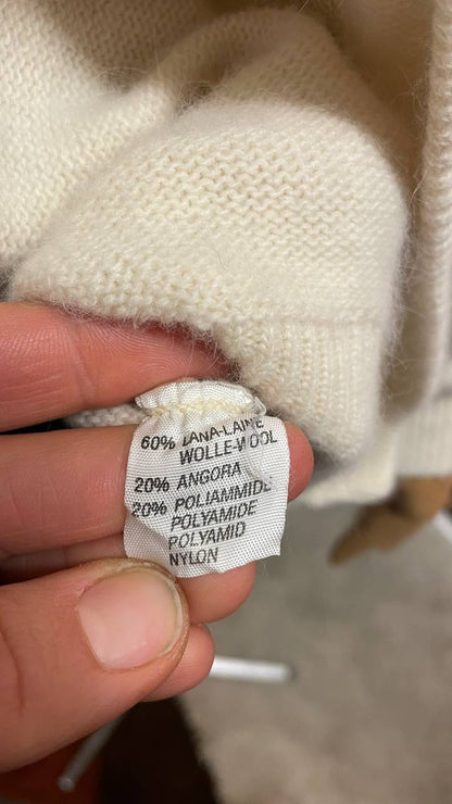 Cardigan vintage in lana e morbida angora - tg. 46/48