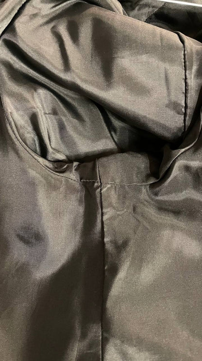 Cappotto lungo anni 80 in misto lana col.antracite - over